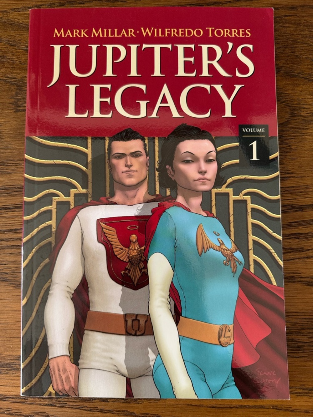 Jupiter's Legacy Volume 1 Graphic Novel - Bold Red & Teal Cover